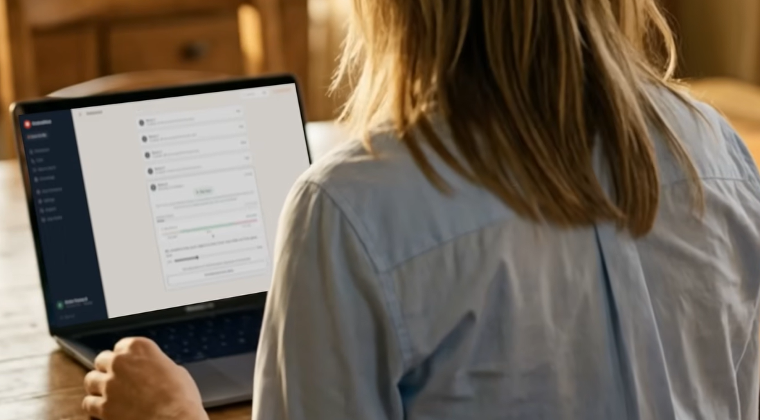 KindredMind dashboard showing voice companion setup